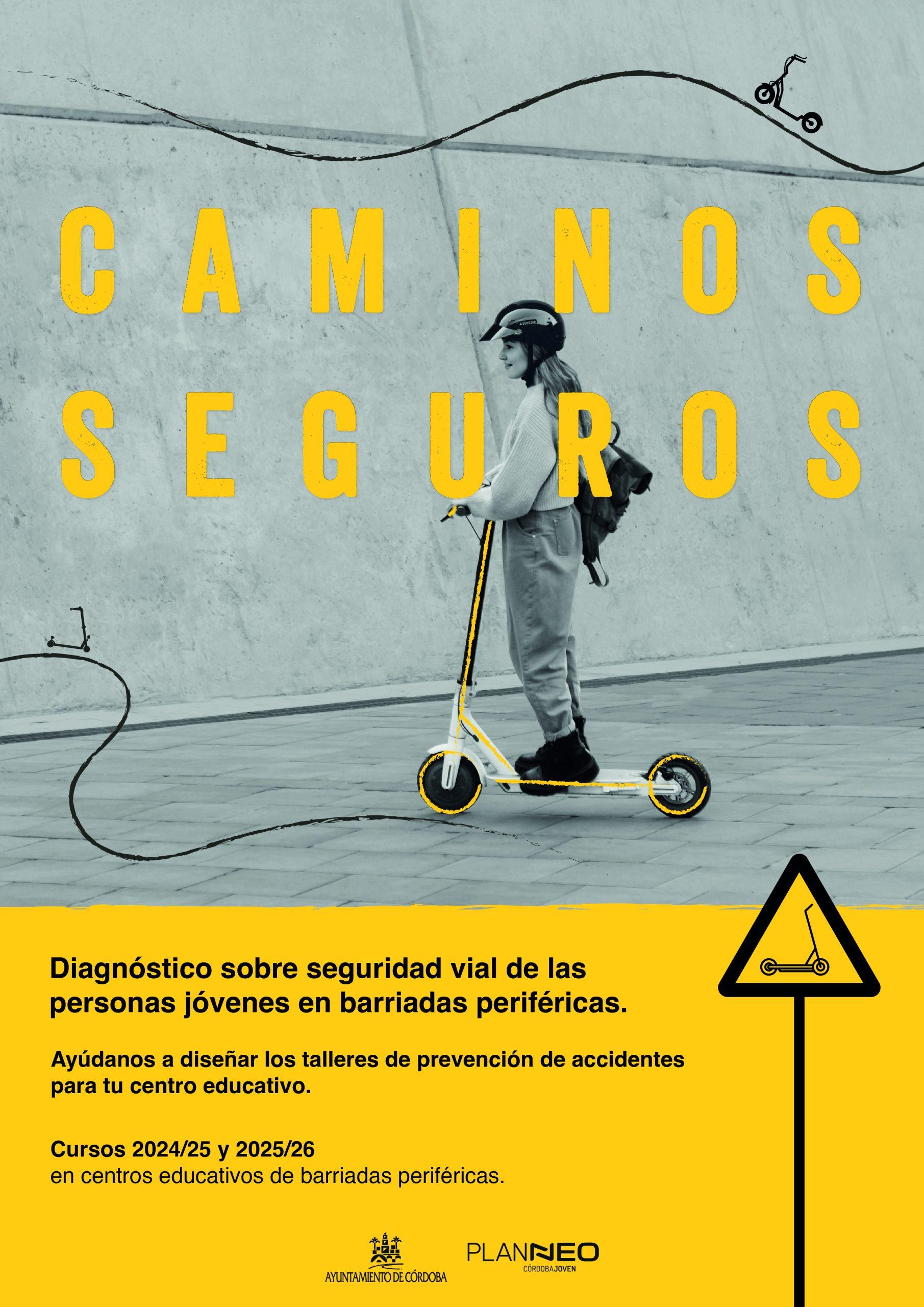 Cartel de "Caminos seguros"