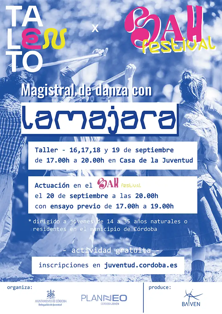 Cartel de la Magistral de danza con Lamajara
